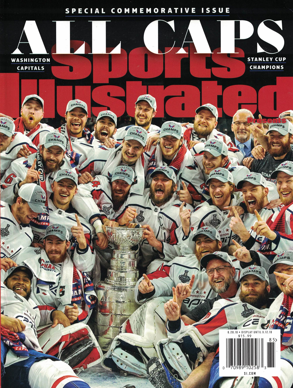 Washington Capitals Sports Illustrated Stanley Cup Champs Issue No Label 28501