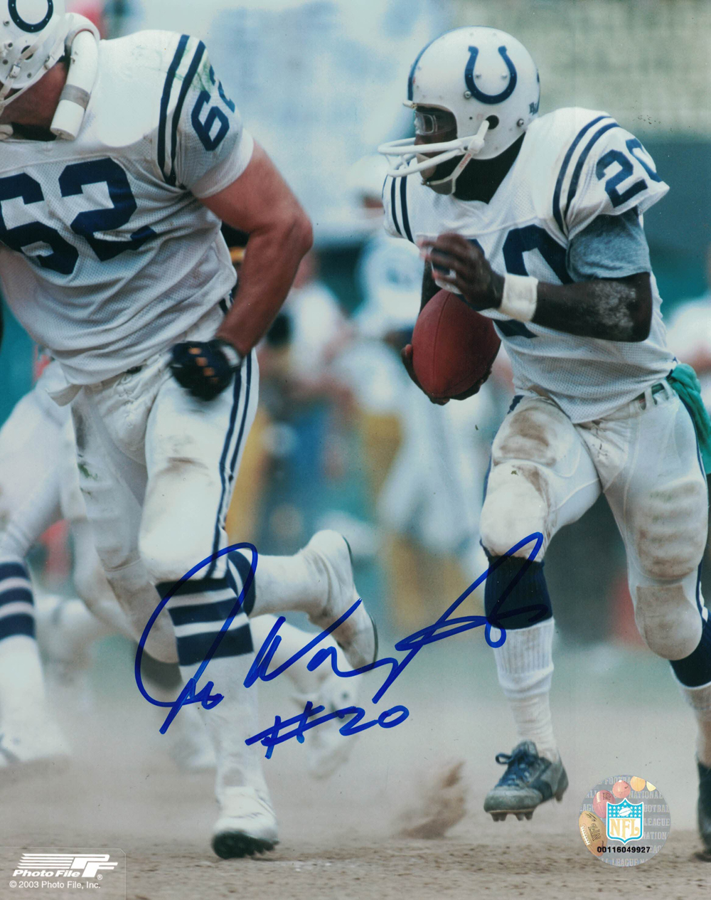 Joe Washington Autographed/Signed Baltimore Colts 8x10 Photo 27988