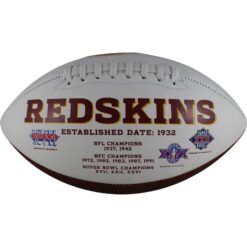 Washington Redskins Unautographed White Logo Football 28828