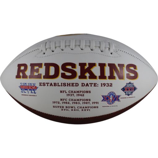 Washington Redskins Unautographed White Logo Football 28828