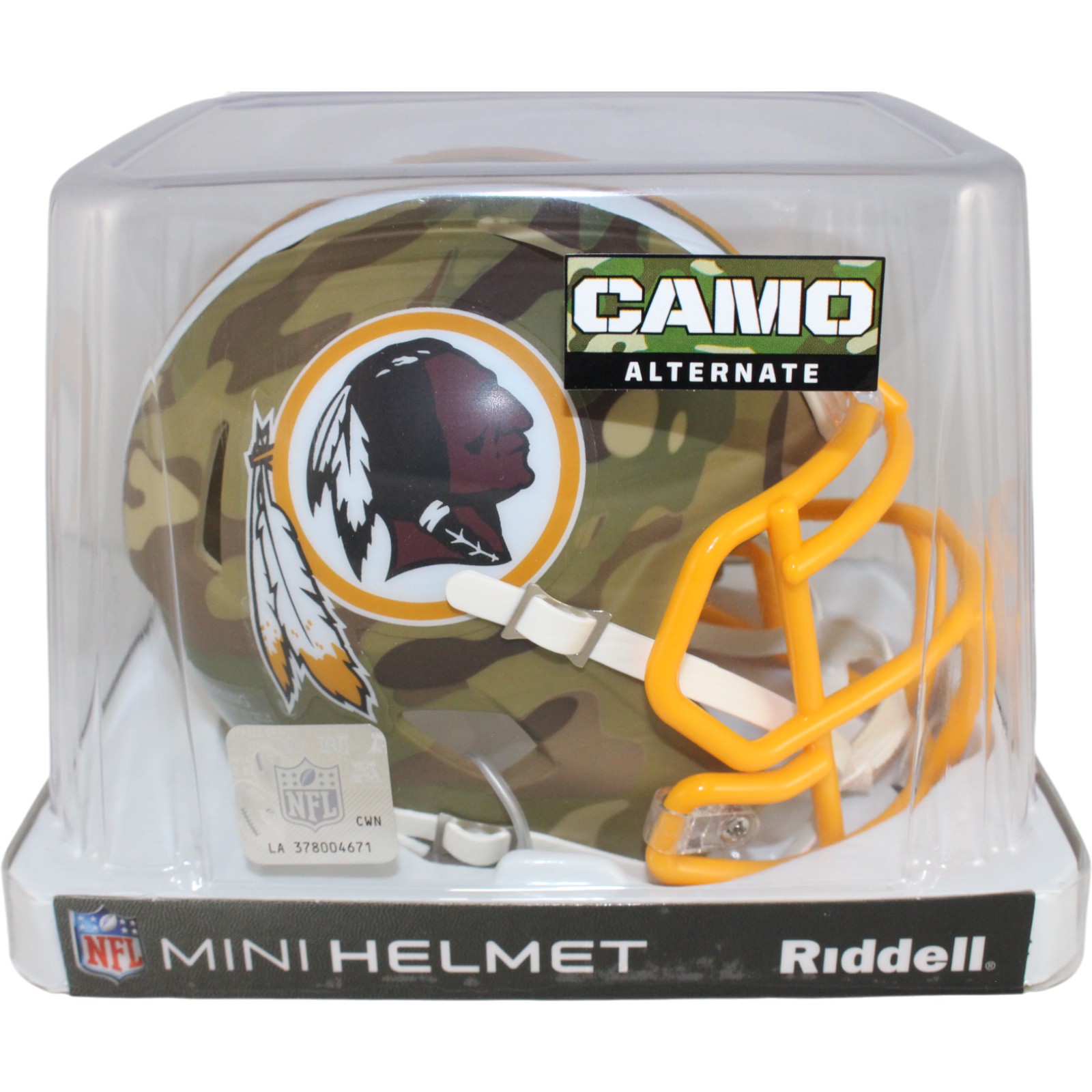 Washington Redskins Riddell New In Box Limited Edition Camo Mini Helmet 26464