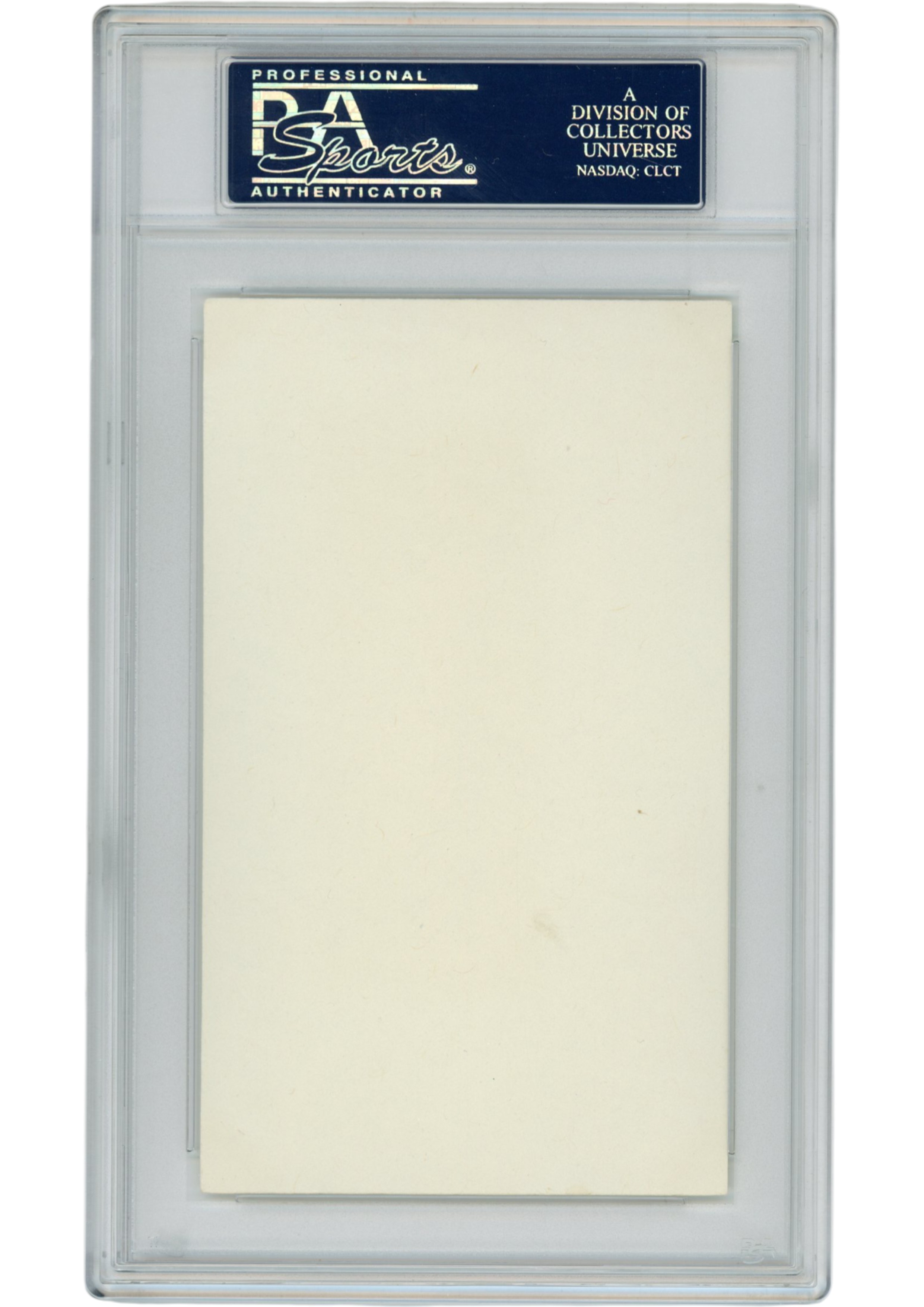 Bob Waterfield Autographed/Signed Los Angeles Rams Index Card Slabbed PSA 54883