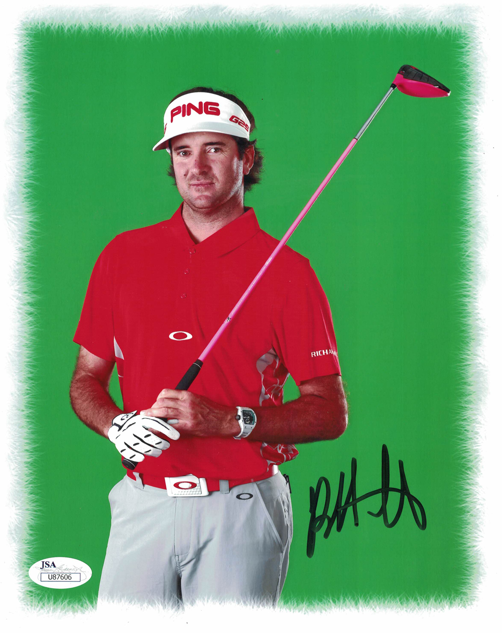 Bubba Watson Autographed/Signed PGA Tour Golf 8x10 Photo JSA 30277
