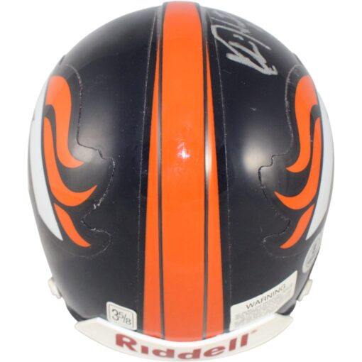 Chris Watson Autograped Denver Broncos Mini Helmet VSR4 97-23 TB Beckett 52863