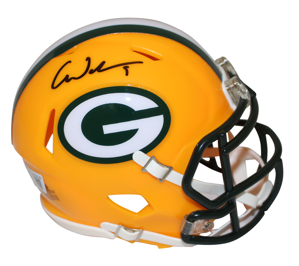 Christian Watson Autographed Green Bay Packers Speed Mini Helmet BAS