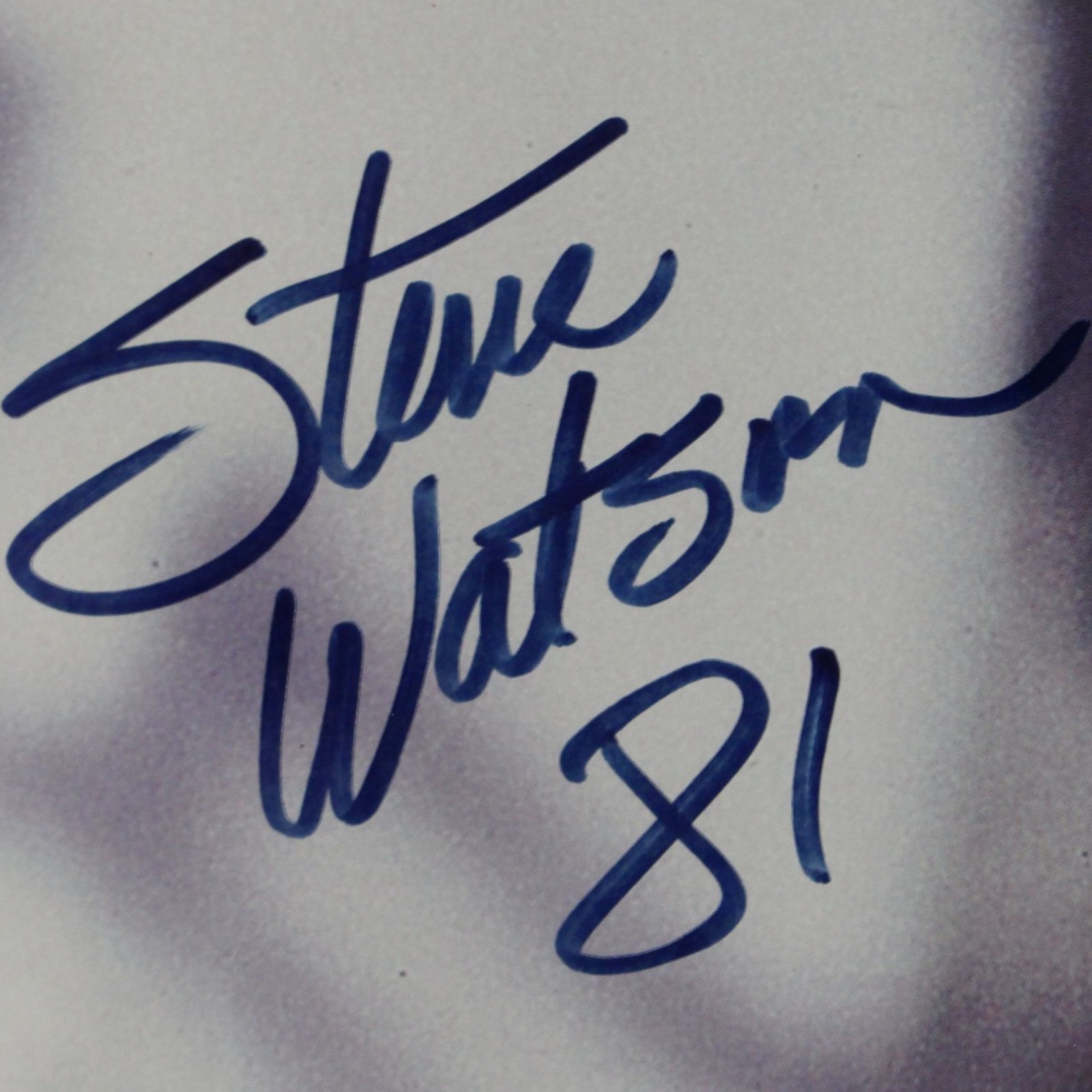 Steve Watson Autographed Denver Broncos 23x35" Used SI Poster Beckett 55440