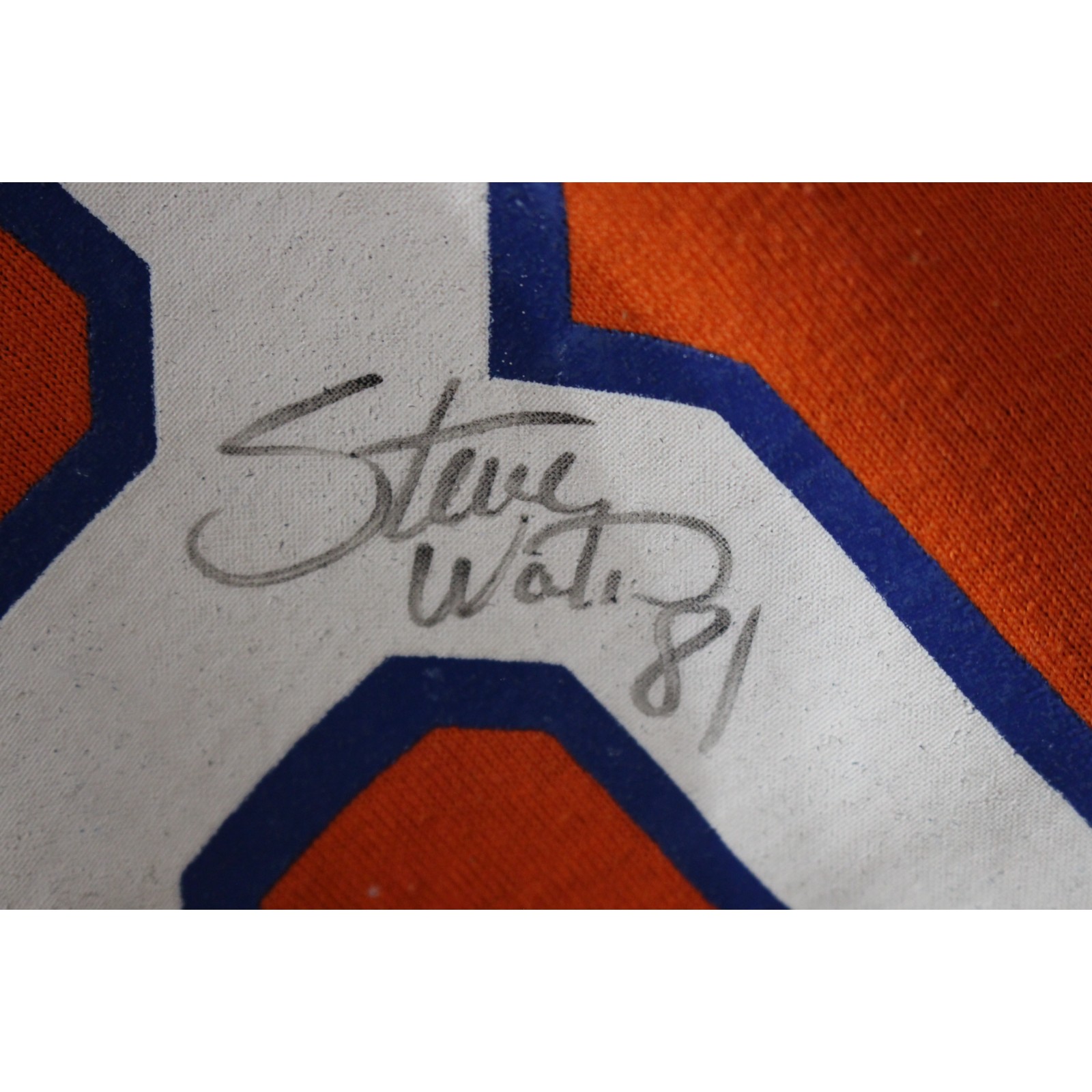 Steve Watson Signed Denver Broncos Rawlings Small T-Shirt Beckett 45007