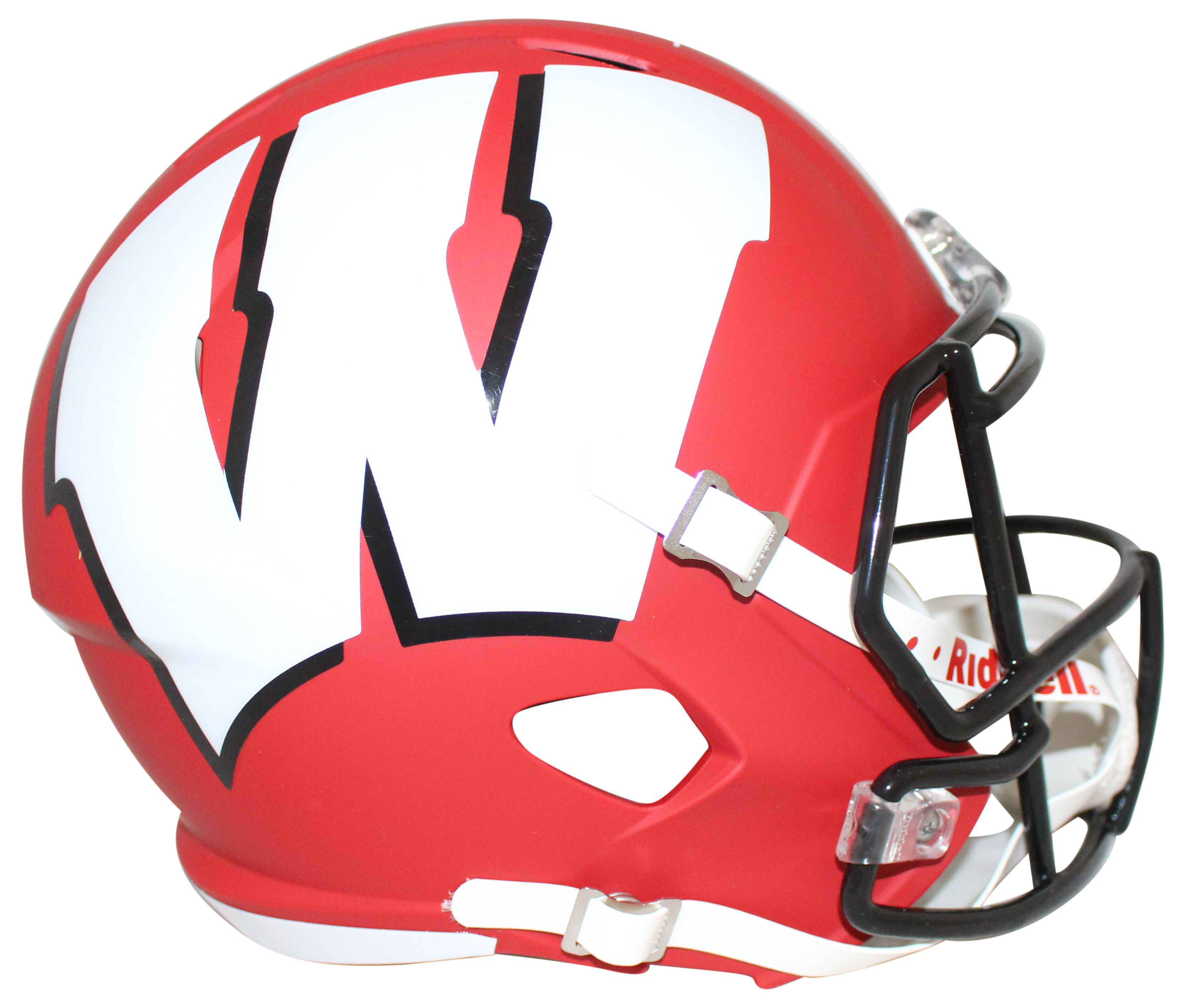 Derek Watt Autographed/Signed Wisconsin Badgers F/S AMP Helmet JSA 28929