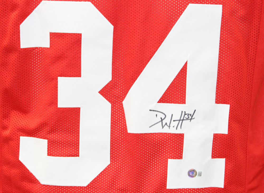 Derek Watt Autographed/Signed Pro Style Red XL Jersey Beckett