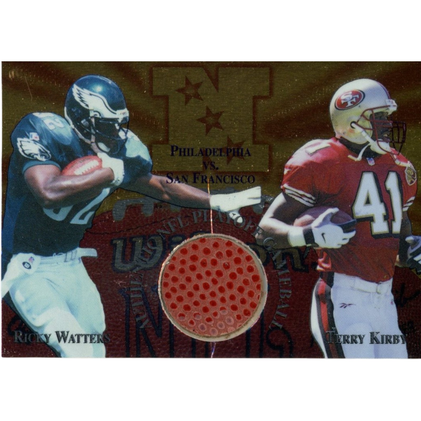 Ricky Watters Terry Kirby San Francisco 49ers 1997 Collector's Edge Card 55516