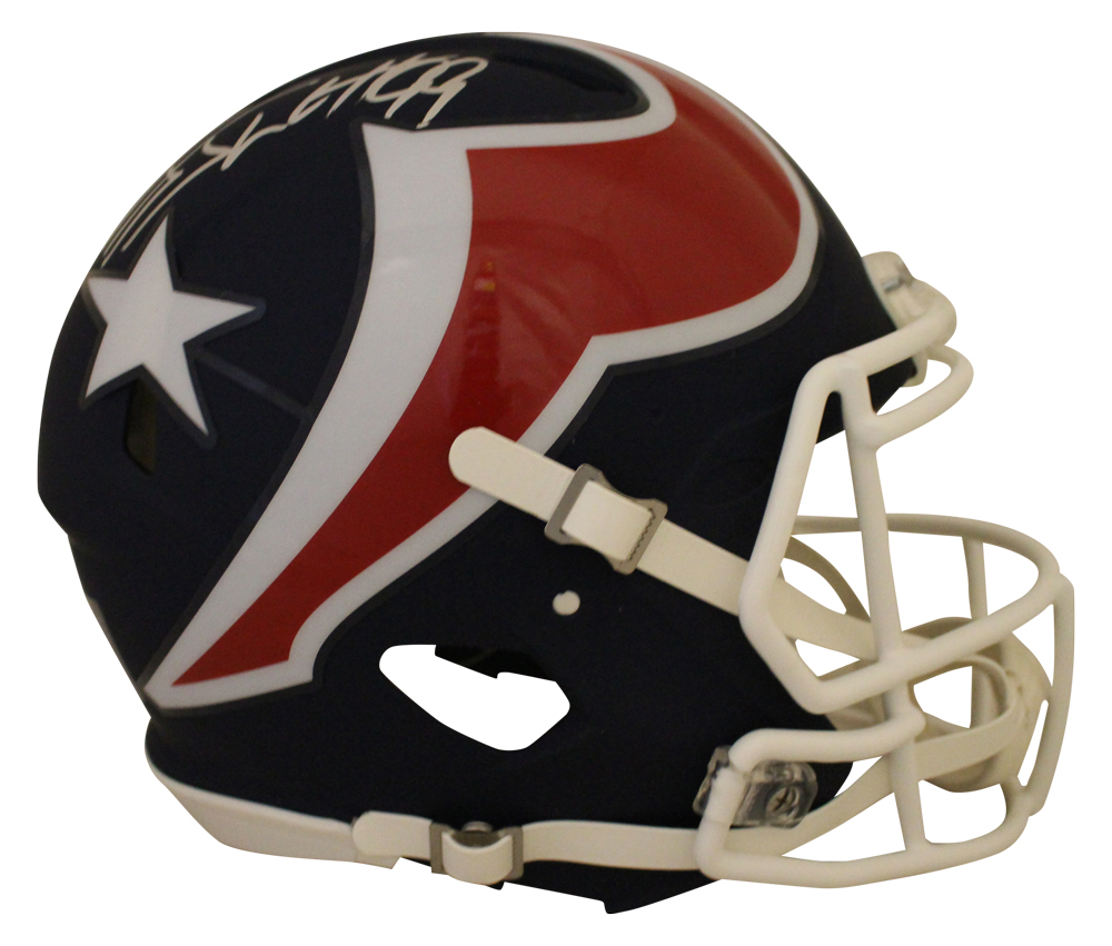 JJ Watt Autographed/Signed Houston Texans Authentic AMP Helmet JSA 28992