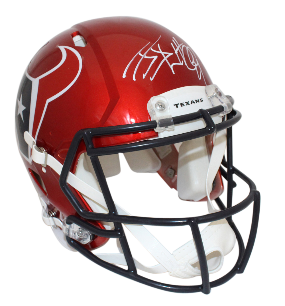JJ Watt Signed Houston Texans Authentic 2022 Alternate Helmet Beckett