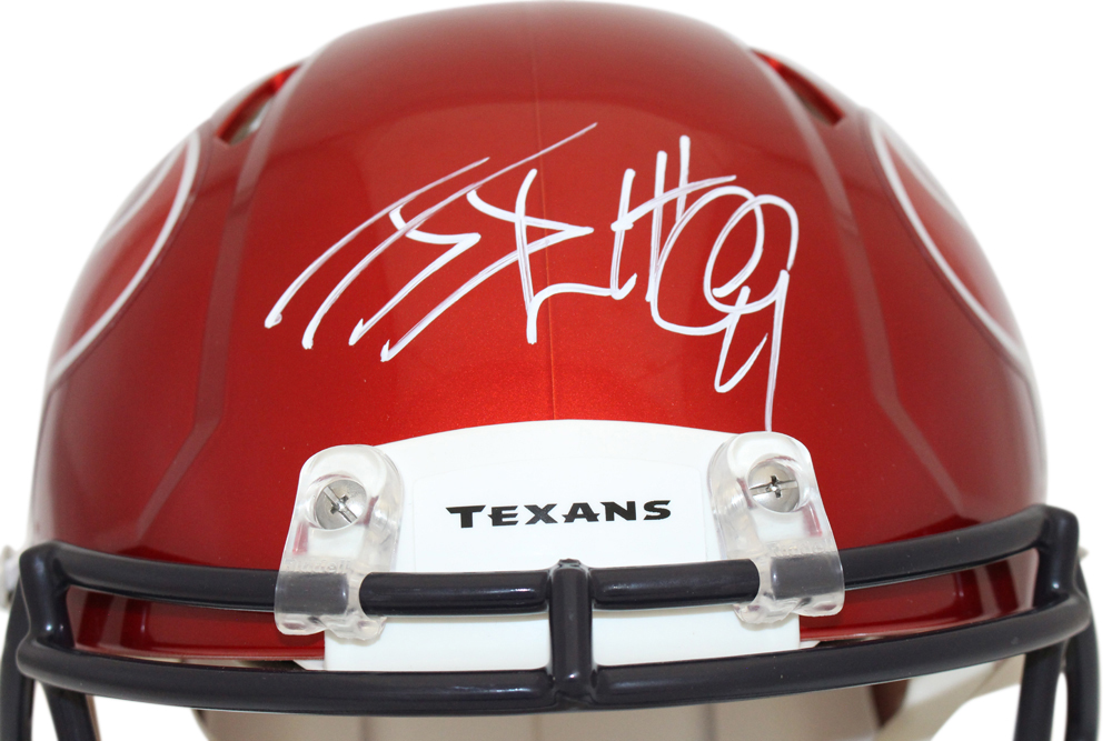 JJ Watt Signed Houston Texans Authentic 2022 Alternate Helmet Beckett