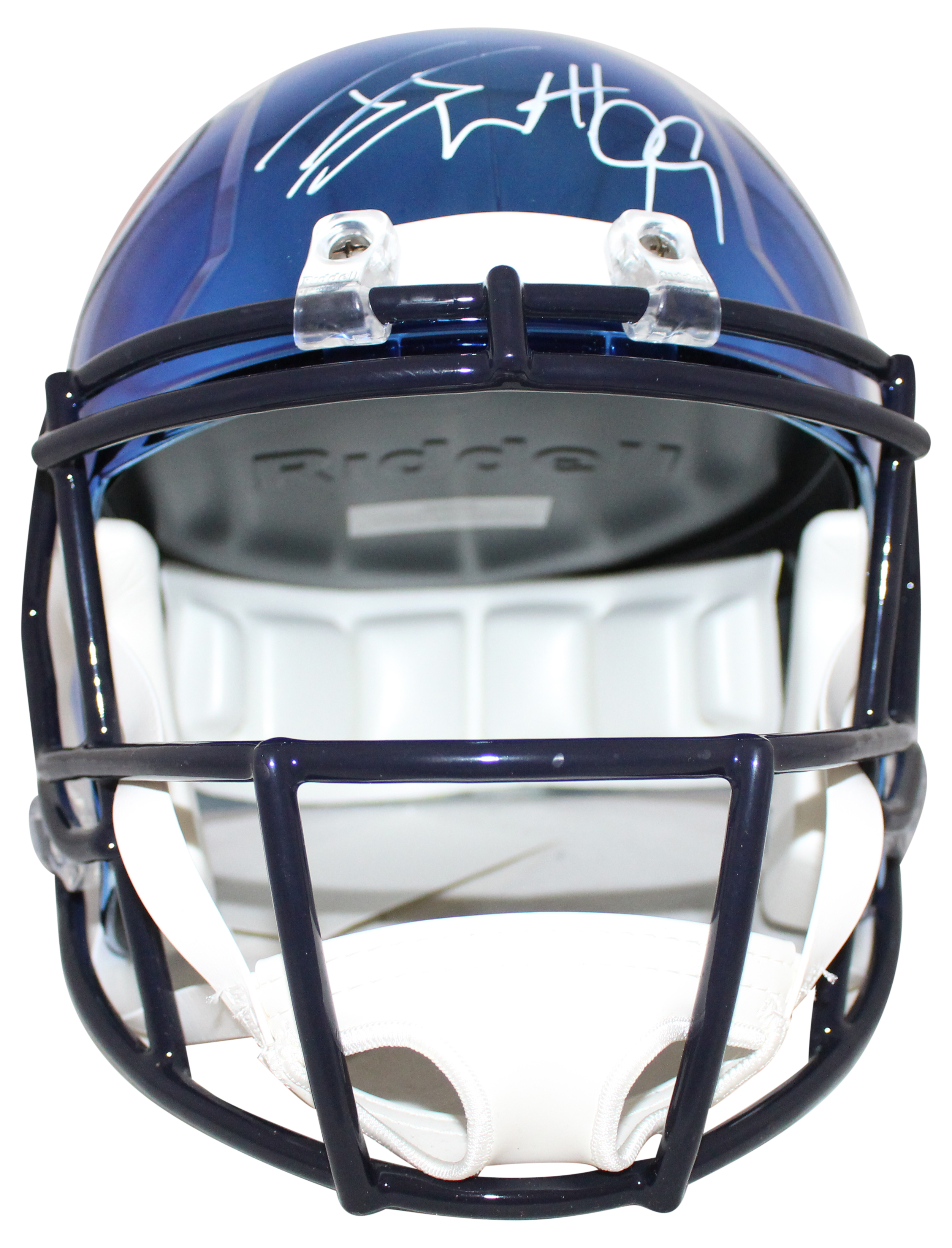 JJ Watt Autographed/Signed Houston Texans F/S Chrome Helmet JSA 28994