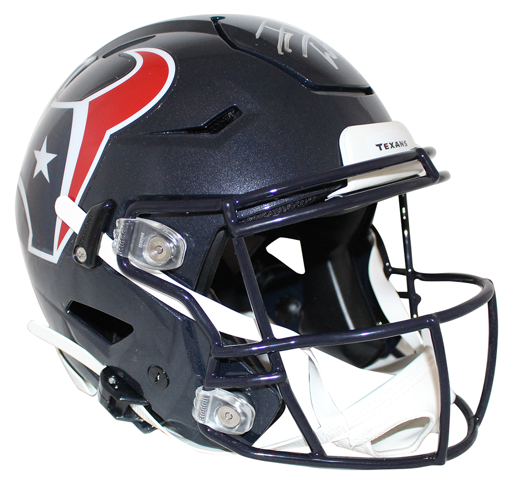 JJ Watt Autographed Houston Texans Authentic Speed Flex Helmet JSA 28996