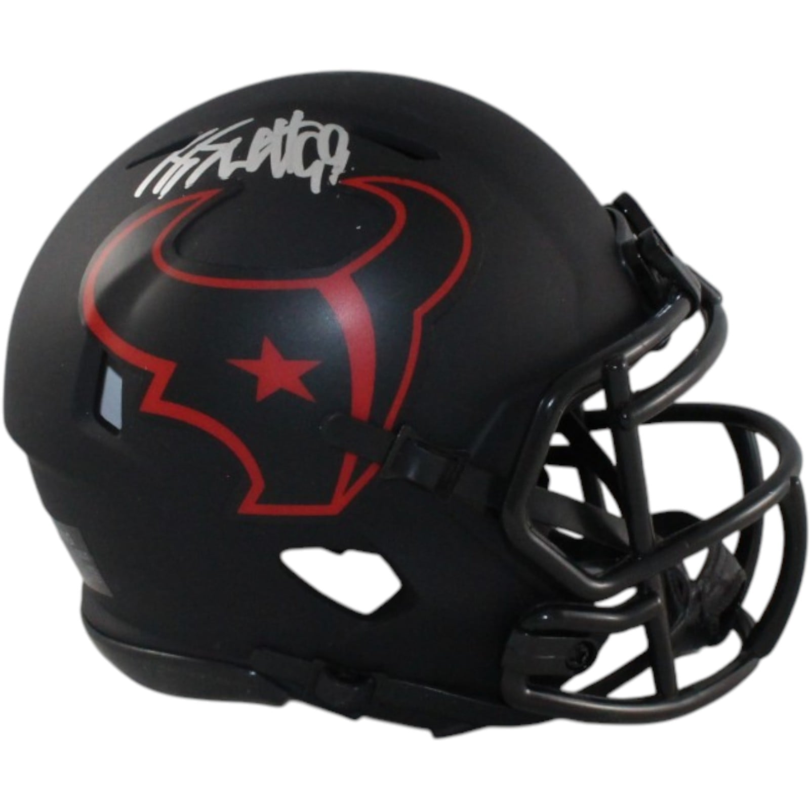 JJ Watt Autographed/Signed Houston Texans Eclipse Mini Helmet JSA 58245