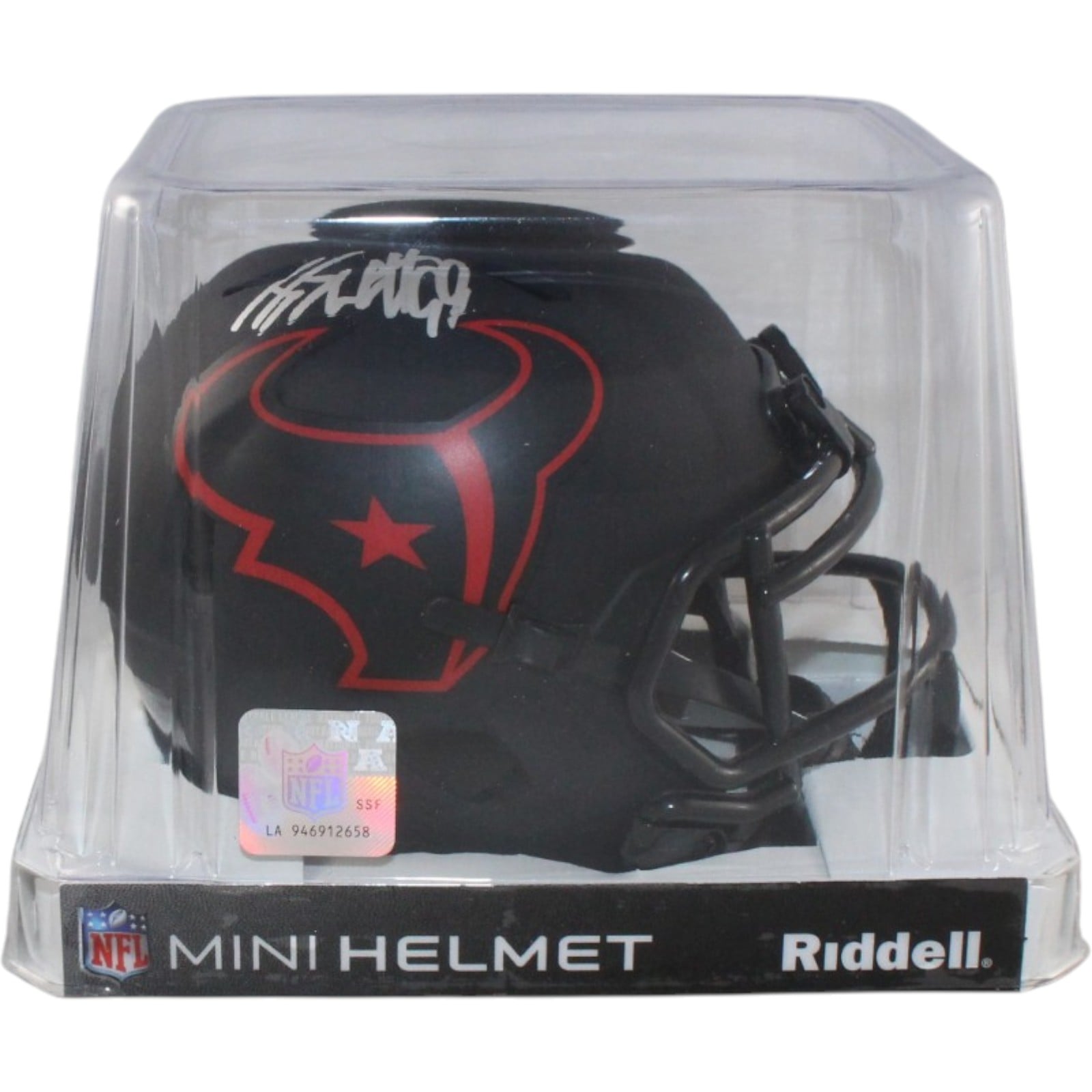 JJ Watt Autographed/Signed Houston Texans Eclipse Mini Helmet JSA 58245 5 JJ Watt Autographed/Signed Houston Texans Eclipse Mini Helmet JSA 58245
