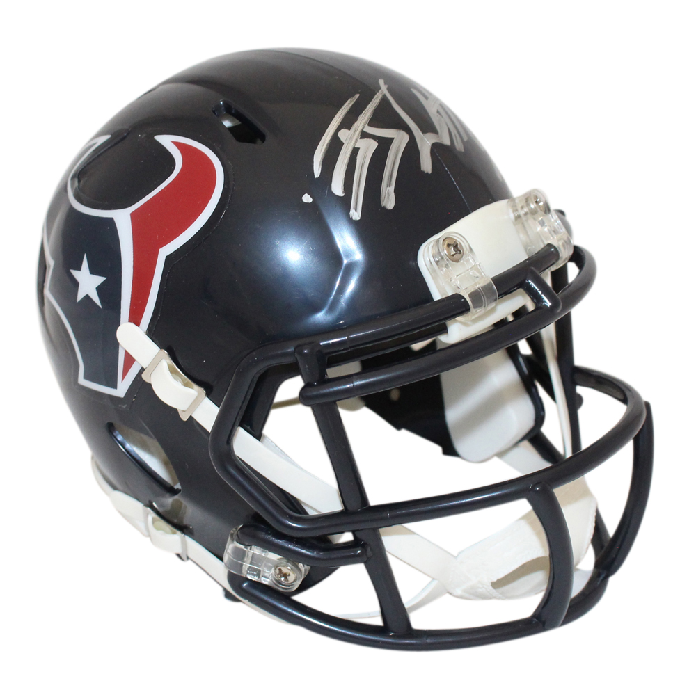 JJ Watt Autographed Houston Texans Speed Mini Helmet Beckett