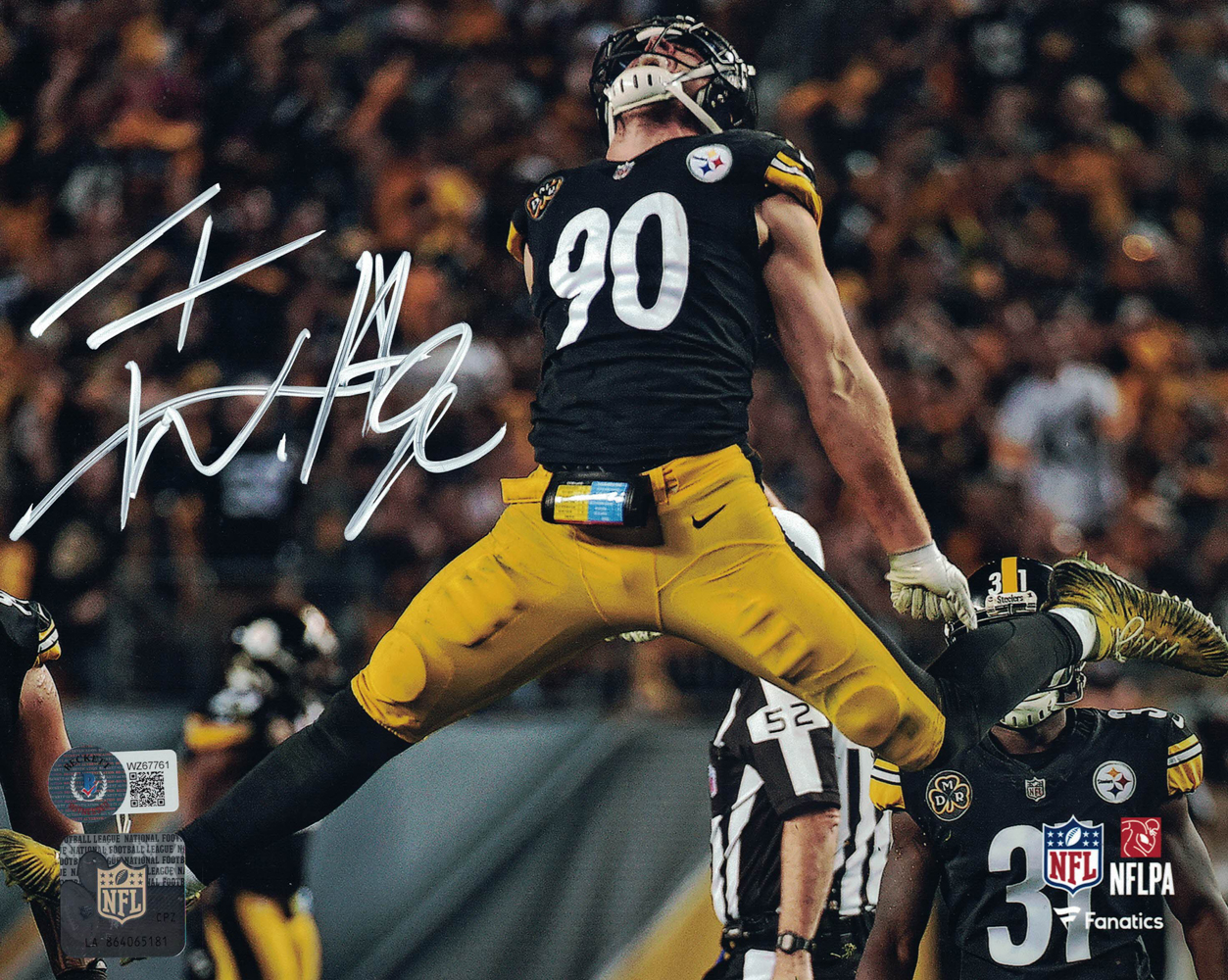 TJ Watt Autographed/Signed Pittsburgh Steelers 8x10 Photo Beckett