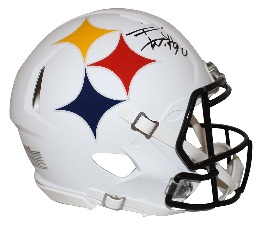 TJ Watt Autographed/Signed Pittsburgh Steelers Authentic AMP Helmet JSA 28471