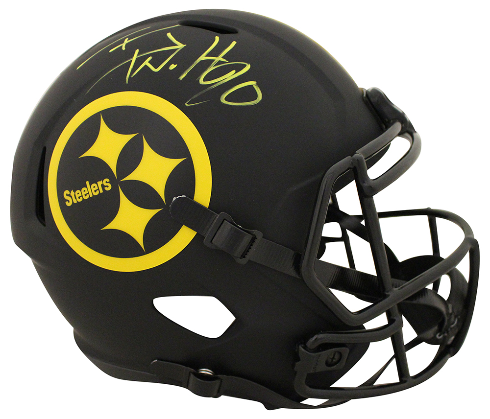 TJ Watt Autographed/Signed Pittsburgh Steelers F/S Eclipse Helmet JSA 28475