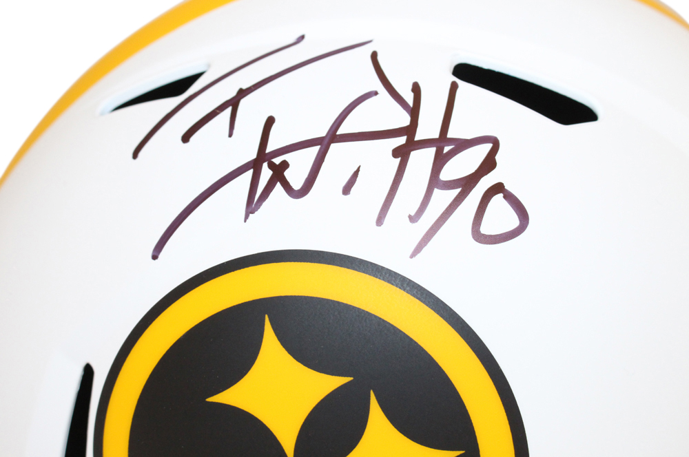 TJ Watt Signed Pittsburgh Steelers F/S Lunar Helmet Beckett