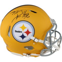 TJ Watt Autographed Pittsburgh Steelers Authentic 2025 Alt Helmet Beckett 54038