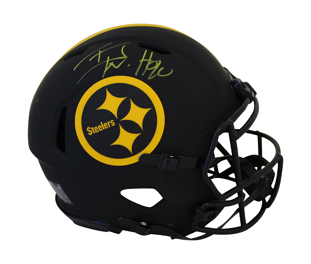 TJ Watt Autographed Pittsburgh Steelers Authentic Eclipse Helmet Beckett