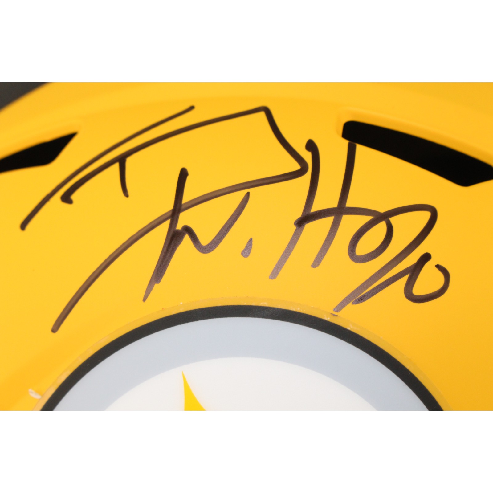 TJ Watt Autographed Pittsburgh Steelers F/S 2025 Alternate Helmet Beckett 54037