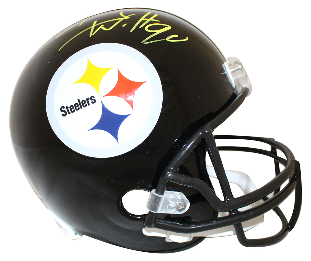 TJ Watt Autographed/Signed Pittsburgh Steelers F/S Replica Helmet JSA 28472