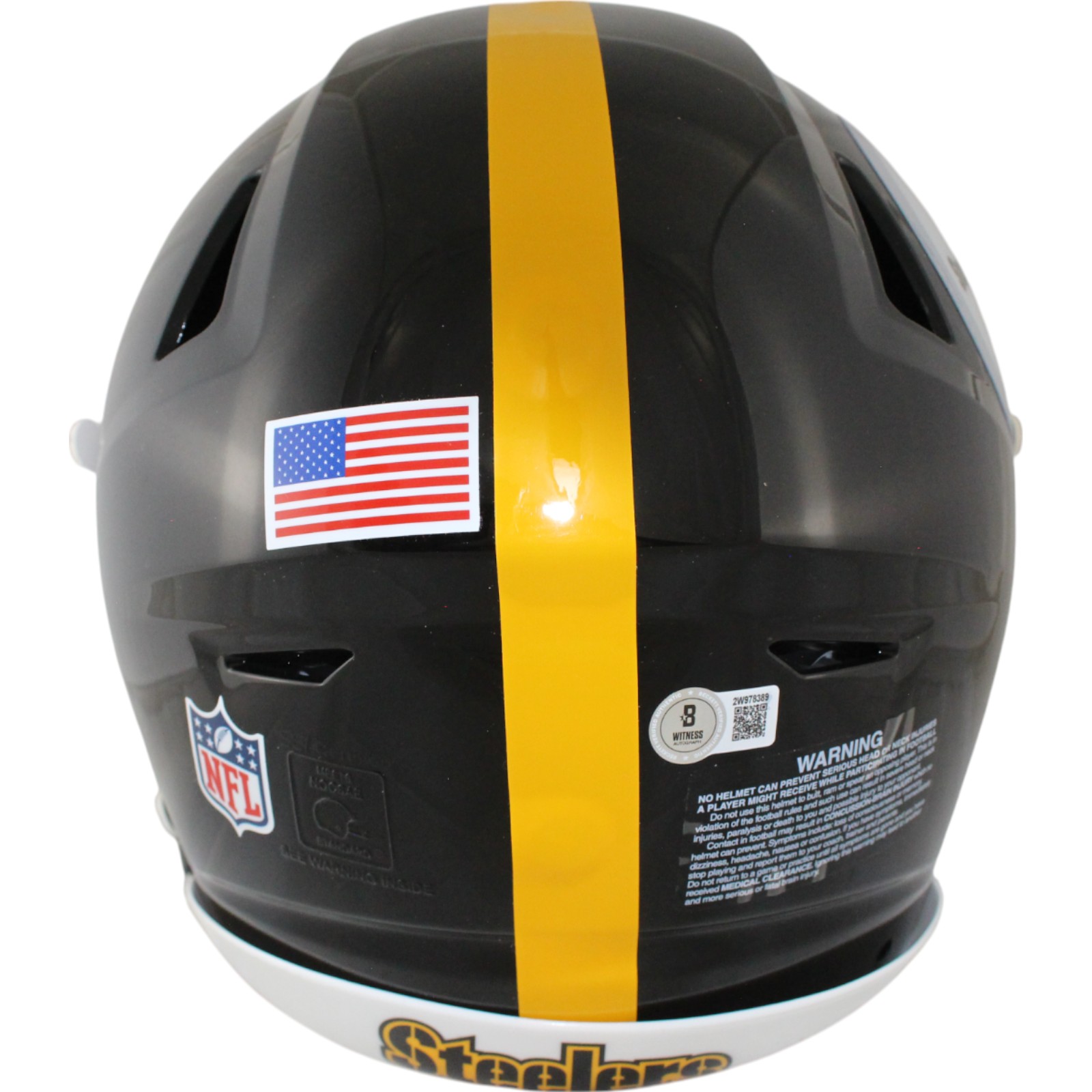 TJ Watt Autographed Steelers Mini Helmet - Hand Signed Beckett Authenticated