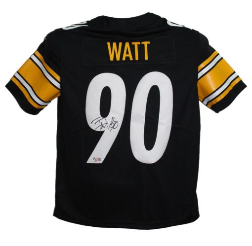 TJ Watt Autographed Pittsburgh Steelers Nike Limited Black Jersey BAS