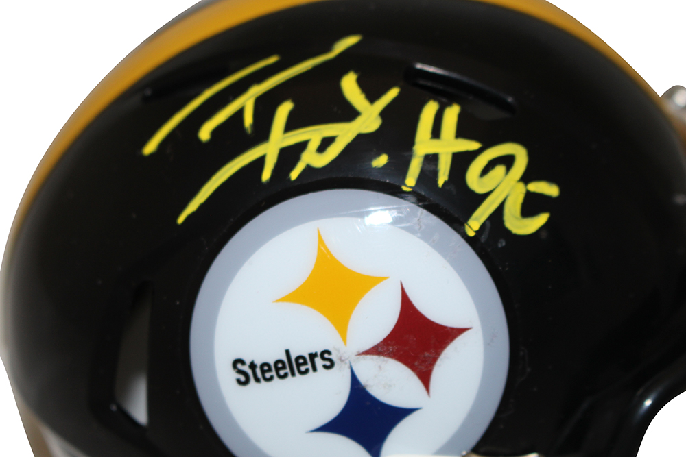 TJ Watt Autographed Pittsburgh Steelers Speed Mini Helmet Beckett