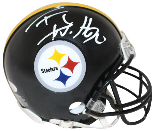 TJ Watt Autographed/Signed Pittsburgh Steelers Mini Helmet JSA 27207