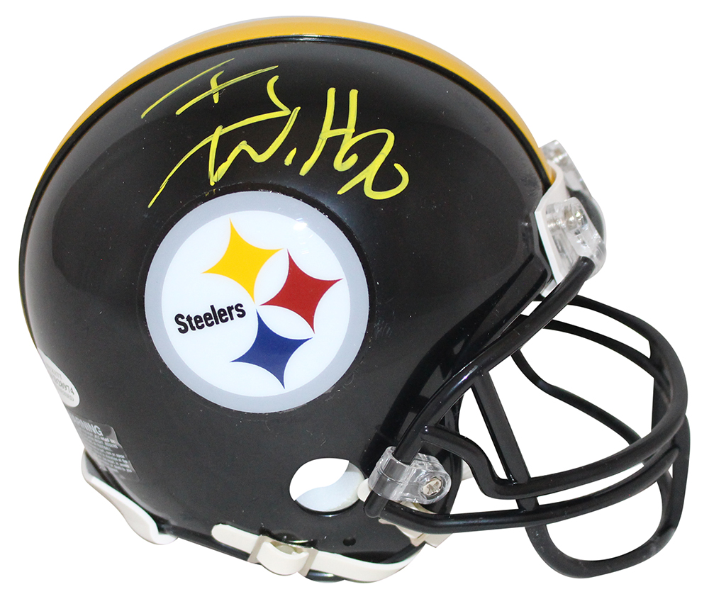 TJ Watt Autographed/Signed Pittsburgh Steelers Mini Helmet BAS 29592