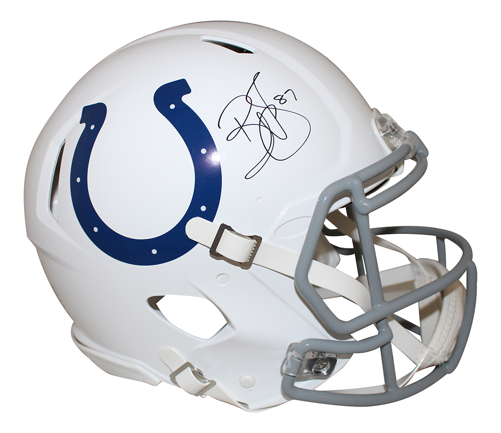 Reggie Wayne Autographed Indianapolis Colts Authentic Speed Helmet 28250