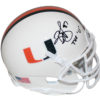 Reggie Wayne Autographed/Signed Miami Hurricanes Mini Helmet The U BAS 24489