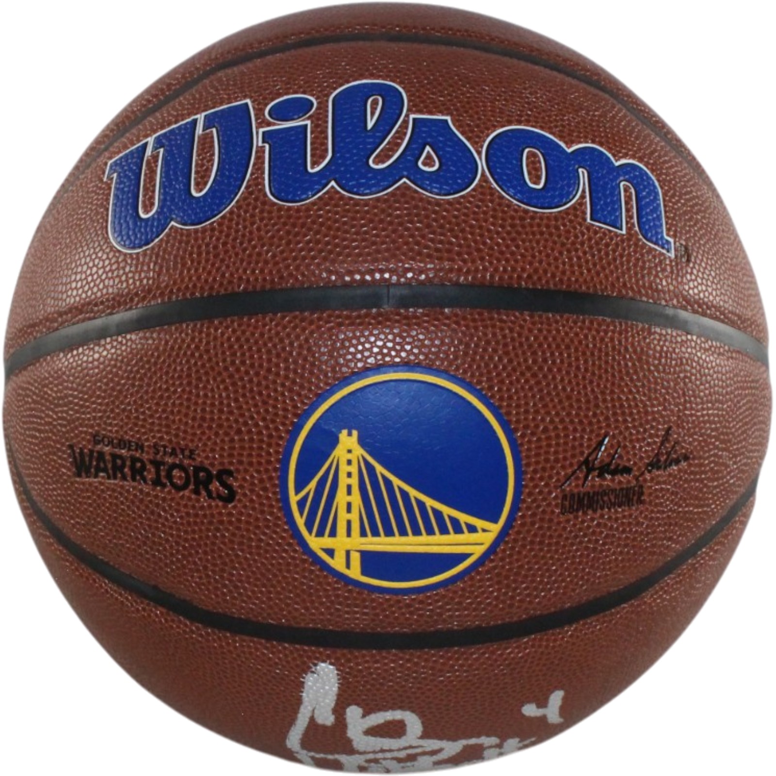 Chris Webber Autographed Golden State Warriors Logo Basketball Fanatics 57138 5 Chris Webber Autographed Golden State Warriors Logo Basketball Fanatics 57138