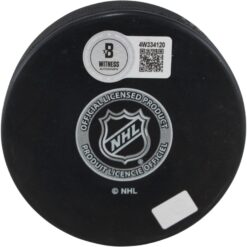 Scott Wedgewood Autographed/Signed Colorado Avalanche Logo Puck Beckett 53936