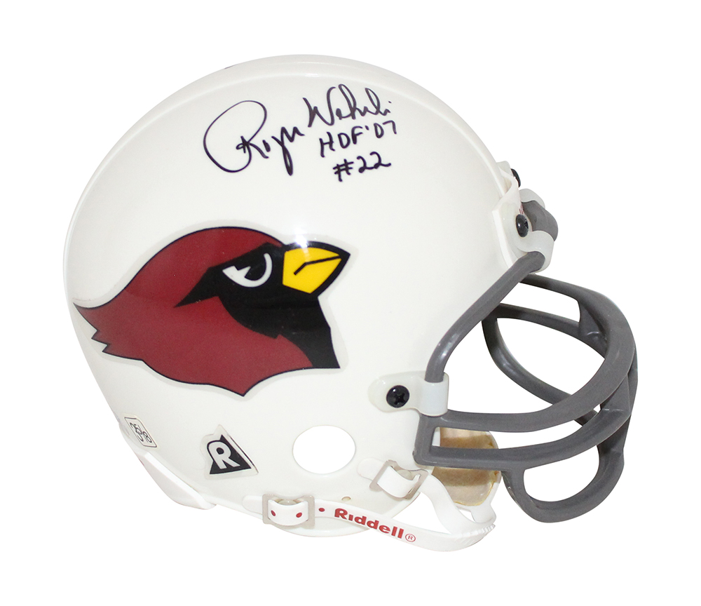 Roger Wehrli & Larry Wilson Signed Arizona Cardinals Rep Mini Helmet BAS