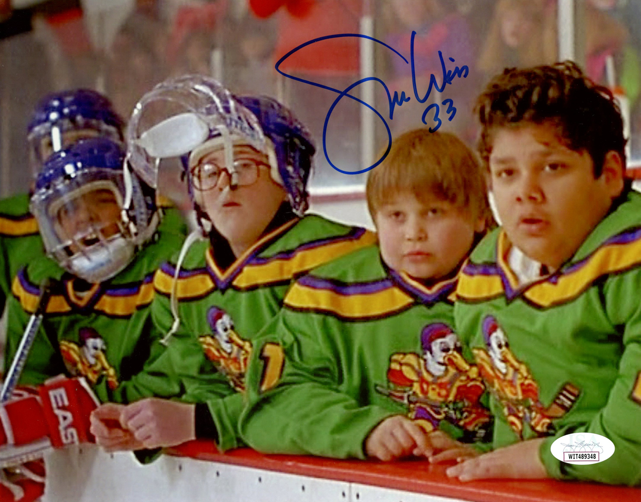 Shaun Weiss Autographed/Signed Mighty Ducks 8x10 Goldberg JSA