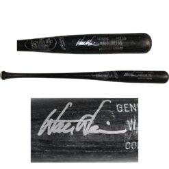 Walt Weiss Autographed Colorado Rockies Game Used LS Broken Black Bat 53926