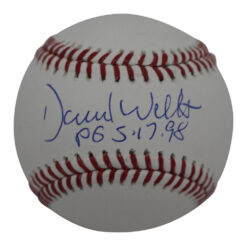 David Wells Autographed New York Yankees OML Baseball PG Beckett
