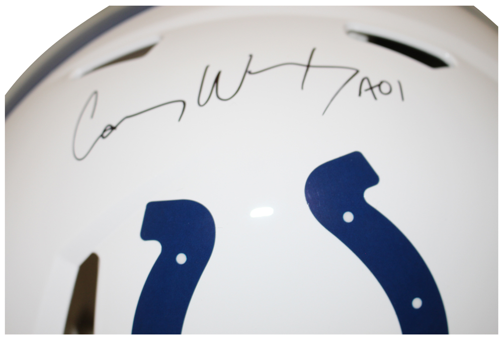 Carson Wentz Autographed Indianapolis Colts Authentic Speed Helmet FAN