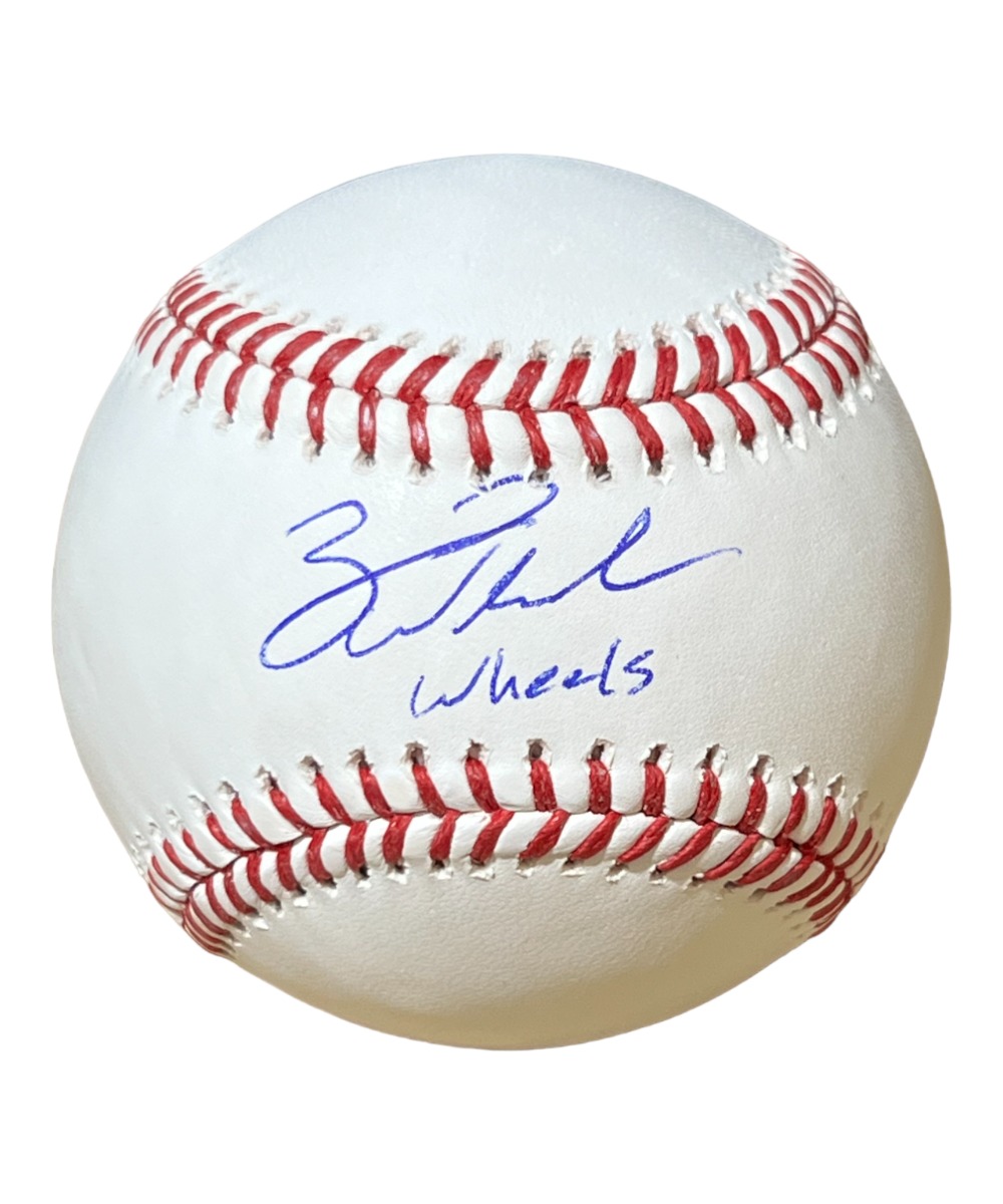 Zack Wheeler Autographed ROMLB Baseball Philadelphia Phillies Wheels