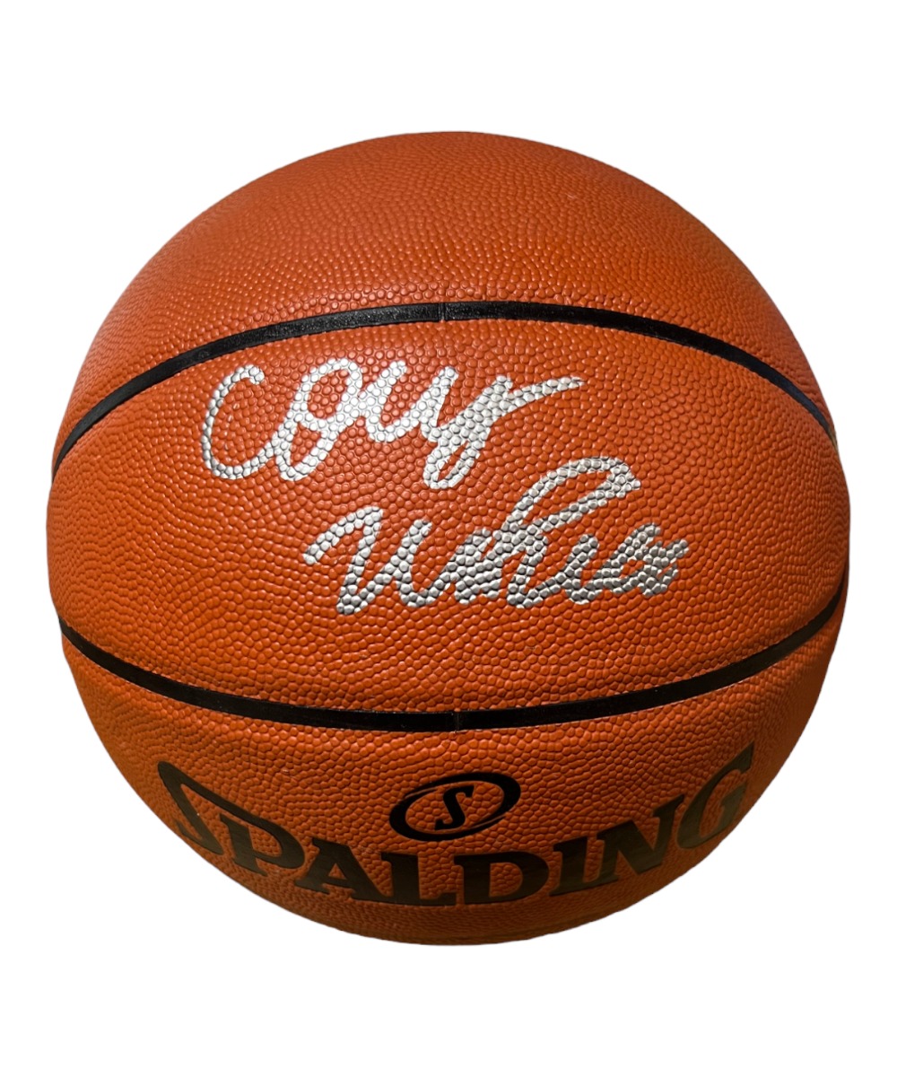Coby White Autographed Spalding Basketball Chicago Bulls Full Sig