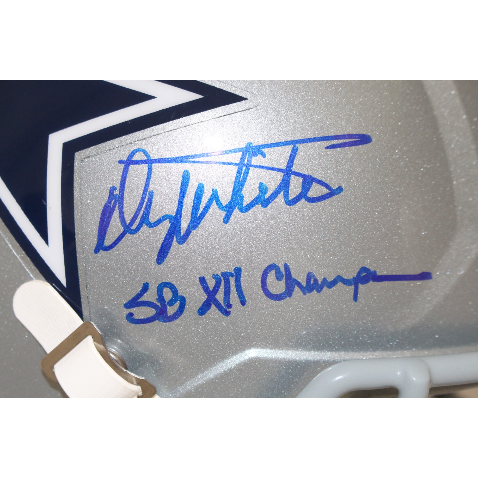 Danny White Autographed Dallas F/S Helmet SB Champ Beckett