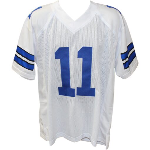 Danny White Autographed Pro Style White Jersey Insc. Beckett