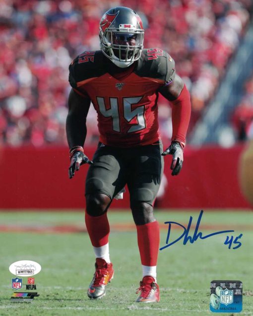 Devin White Autographed/Signed Tampa Bay Buccaneers 8x10 Photo JSA 26196 PF