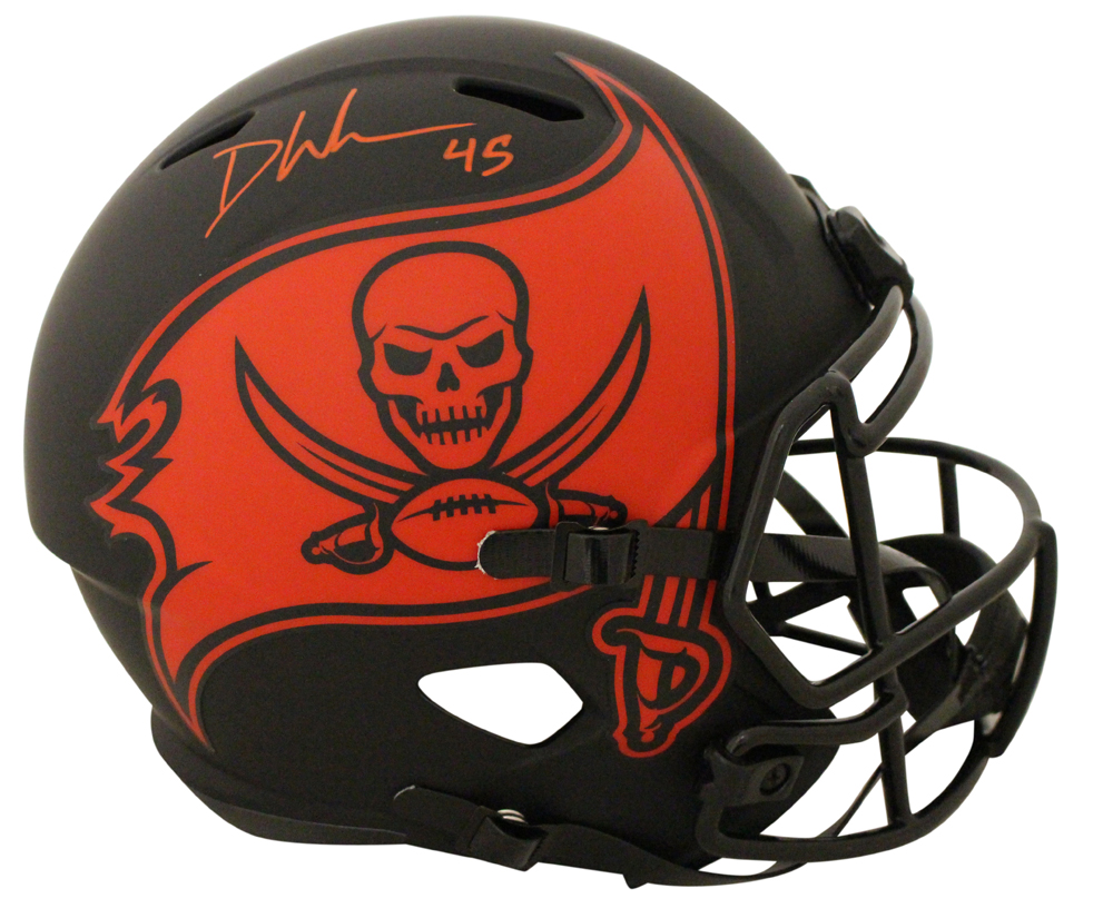 Devin White Signed Tampa Bay Buccaneers Eclipse Replica Helmet BAS 27706